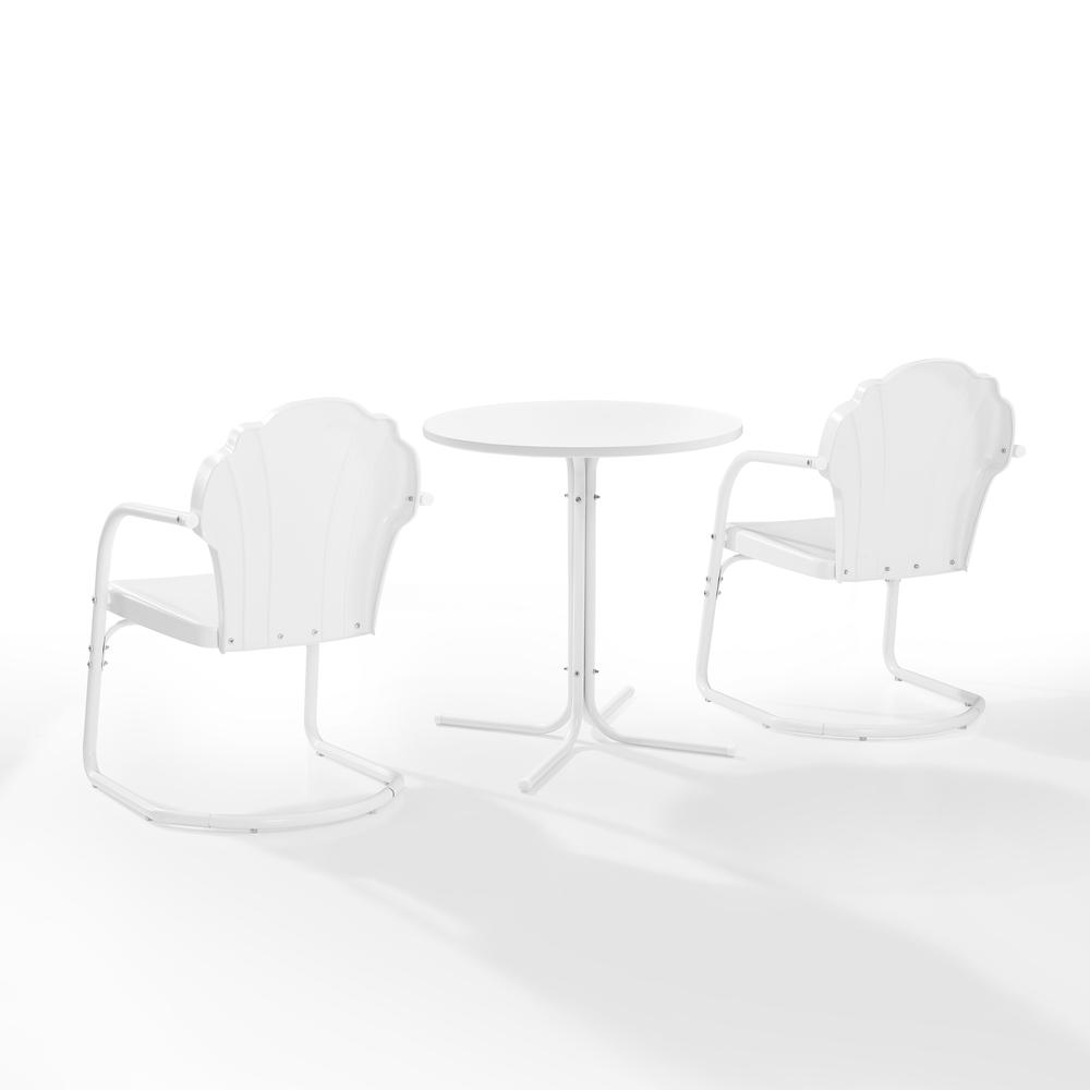 Tulip 3Pc Retro Outdoor Bistro Set - Bistro Table & 2 Chairs