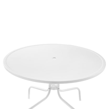 Tulip 5Pc Retro Outdoor Dining Set - Dining Table & 4 Chairs