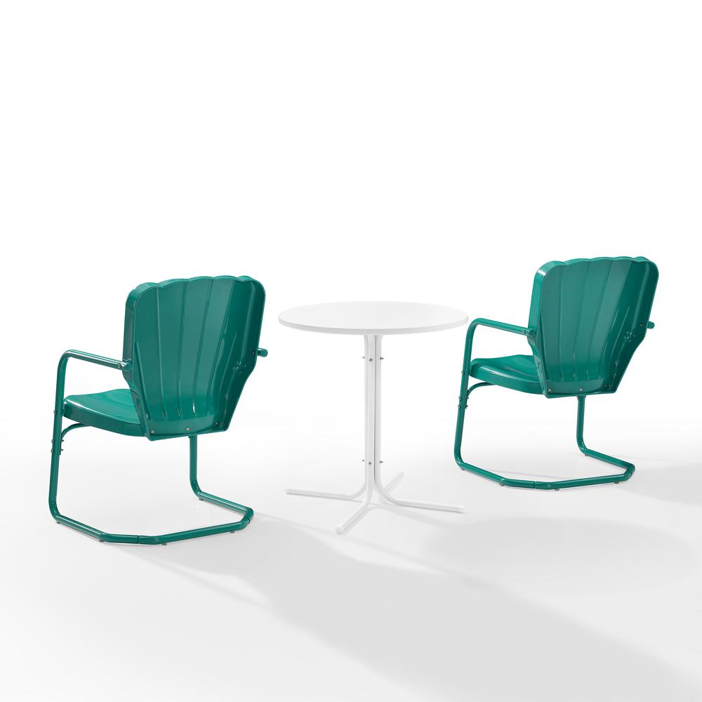 Ridgeland 3Pc Retro Outdoor Bistro Set - Bistro Table & 2 Chairs
