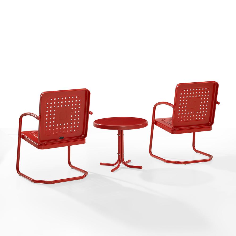 Bates 3Pc Retro Outdoor Chair Set - Side Table & 2 Armchairs