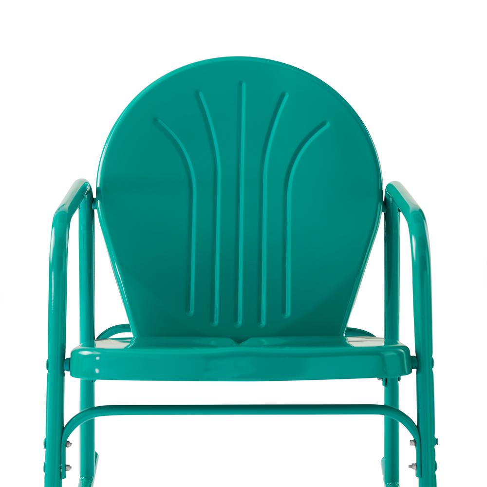 Griffith 3Pc Retro Outdoor Rocking Chair Set - Side Table & 2 Rocking Chairs