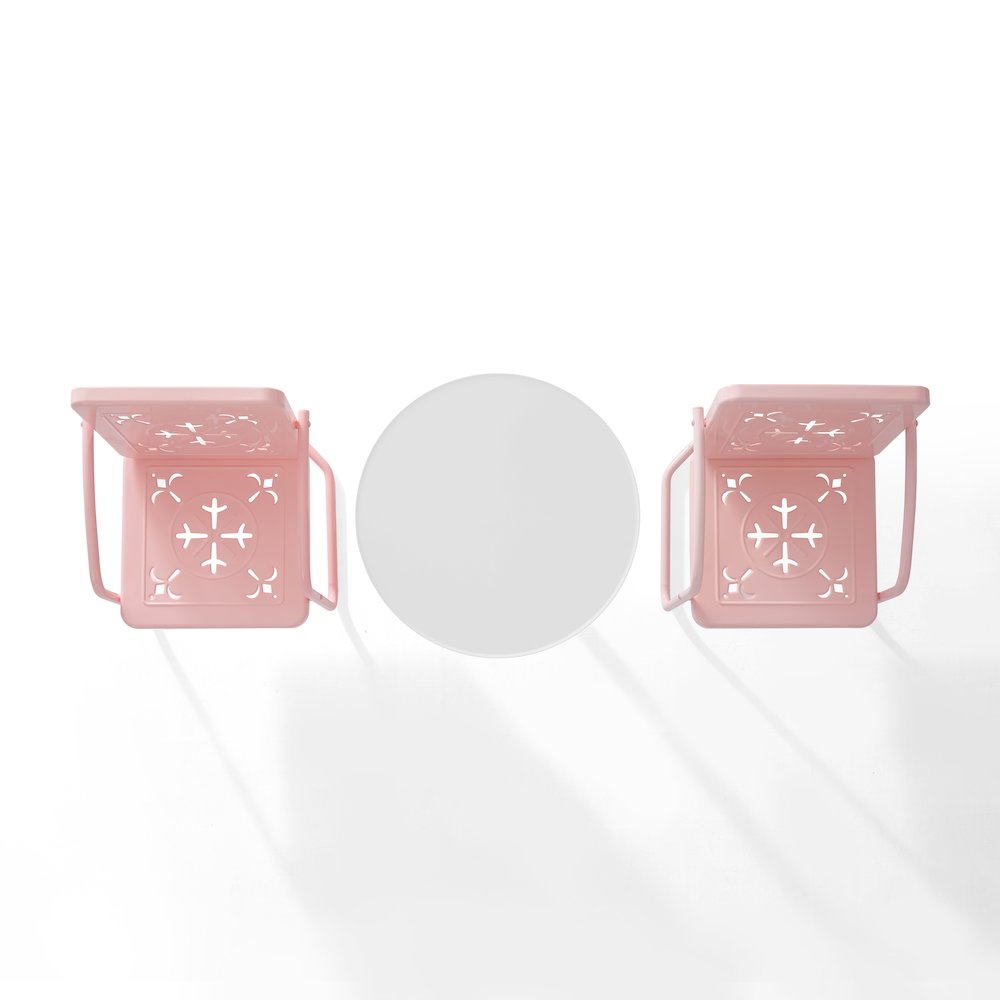 Azalea 3-Piece Retro Outdoor Bistro Set - Bistro Table & 2 Chairs