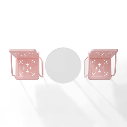 Azalea 3-Piece Retro Outdoor Bistro Set - Bistro Table & 2 Chairs