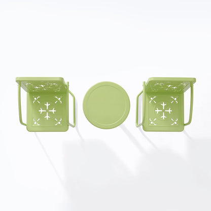 Azalea 3-Piece Retro Outdoor Chair Set - Side Table & 2 Chairs