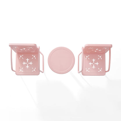 Azalea 3-Piece Retro Outdoor Chair Set - Side Table & 2 Chairs