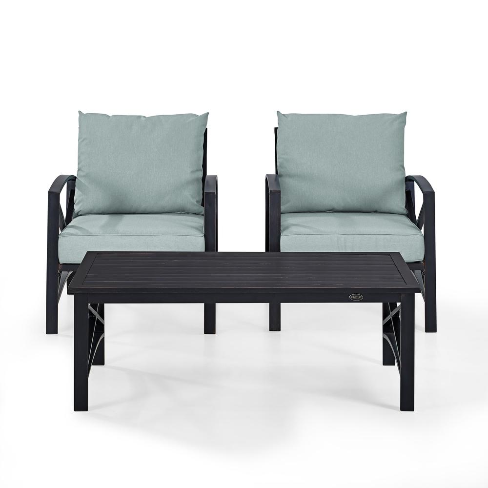 Kaplan 3Pc Outdoor Chair Set - Coffee Table & 2 Chairs