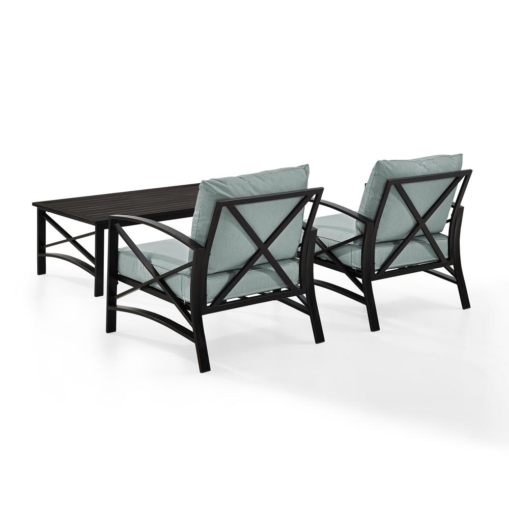 Kaplan 3Pc Outdoor Chair Set - Coffee Table & 2 Chairs
