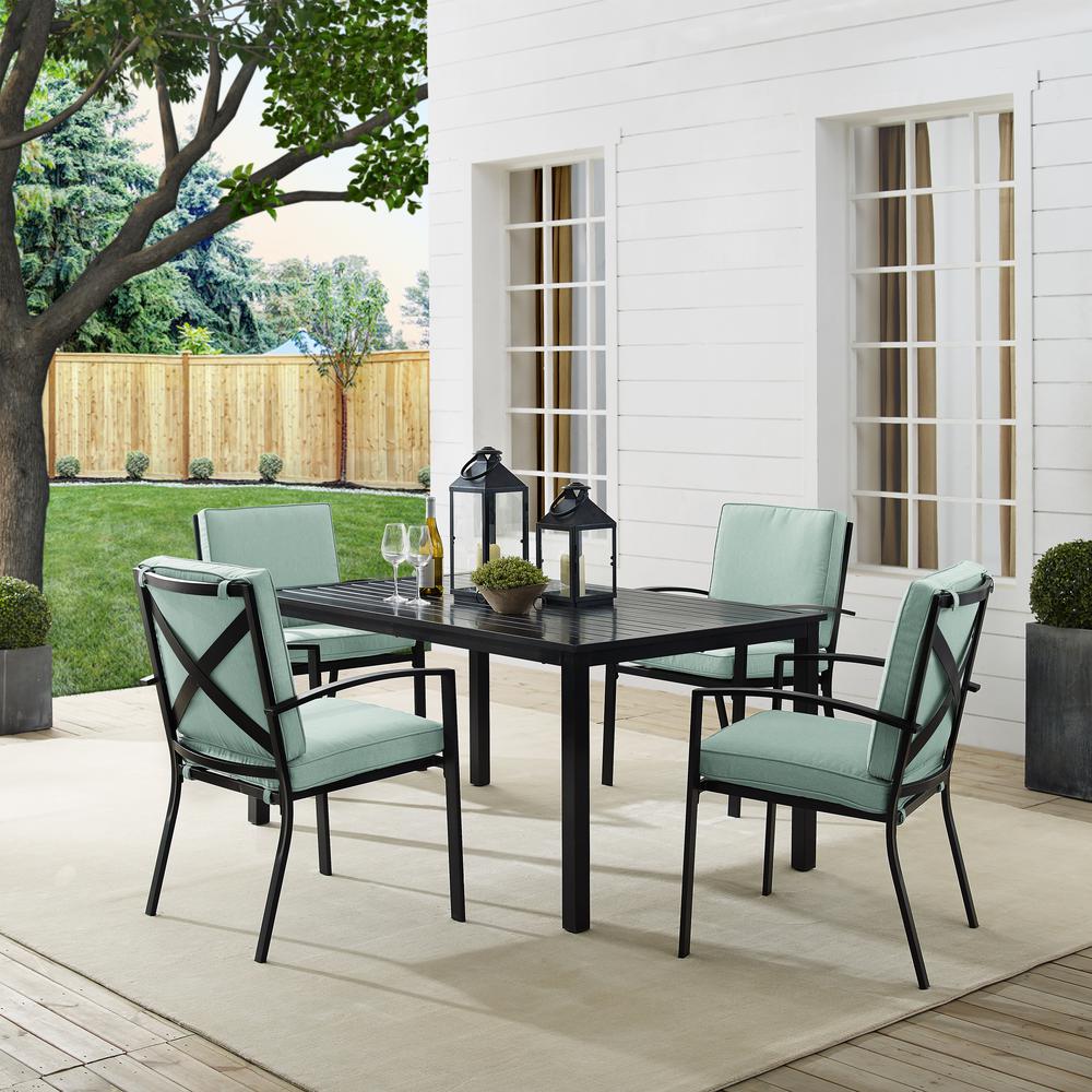 Kaplan 5Pc Outdoor Dining Set - Table & 4 Chairs