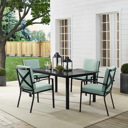 Kaplan 5Pc Outdoor Dining Set - Table & 4 Chairs