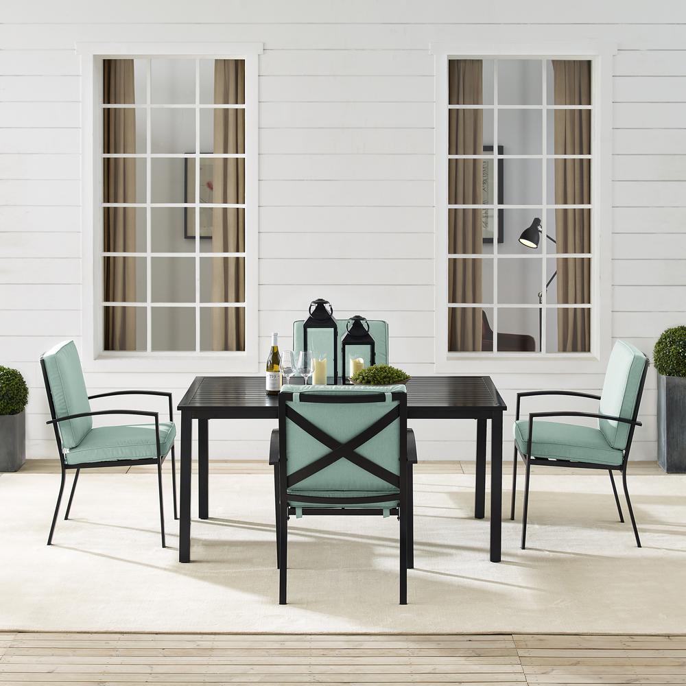 Kaplan 5Pc Outdoor Dining Set - Table & 4 Chairs