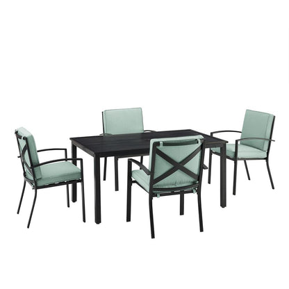 Kaplan 5Pc Outdoor Dining Set - Table & 4 Chairs