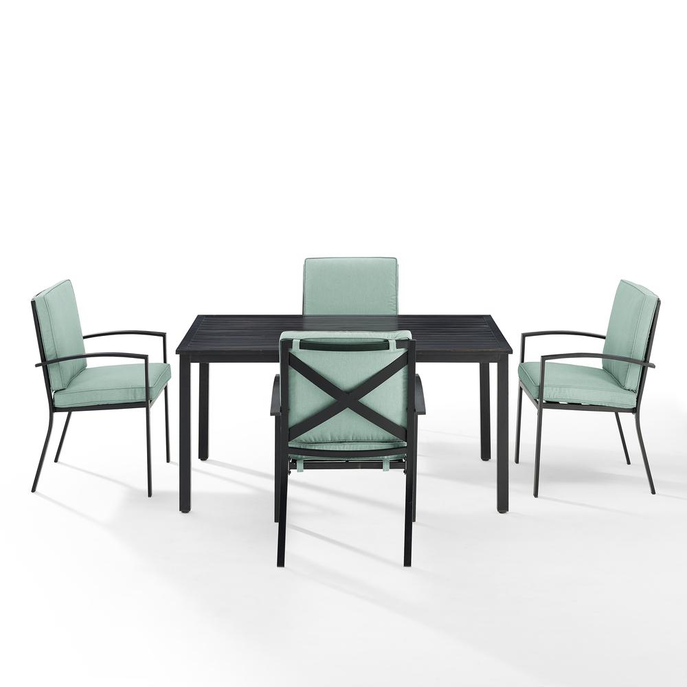 Kaplan 5Pc Outdoor Dining Set - Table & 4 Chairs