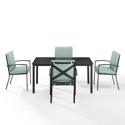 Kaplan 5Pc Outdoor Dining Set - Table & 4 Chairs