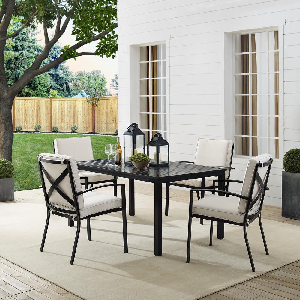 Kaplan 5Pc Outdoor Dining Set - Table & 4 Chairs