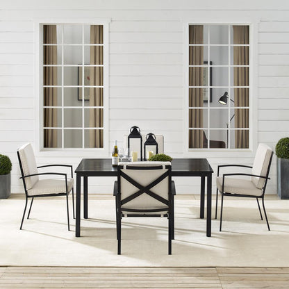 Kaplan 5Pc Outdoor Dining Set - Table & 4 Chairs