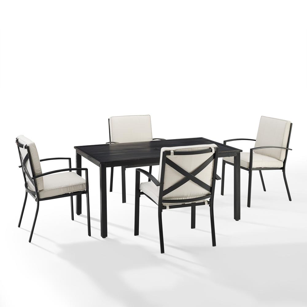 Kaplan 5Pc Outdoor Dining Set - Table & 4 Chairs