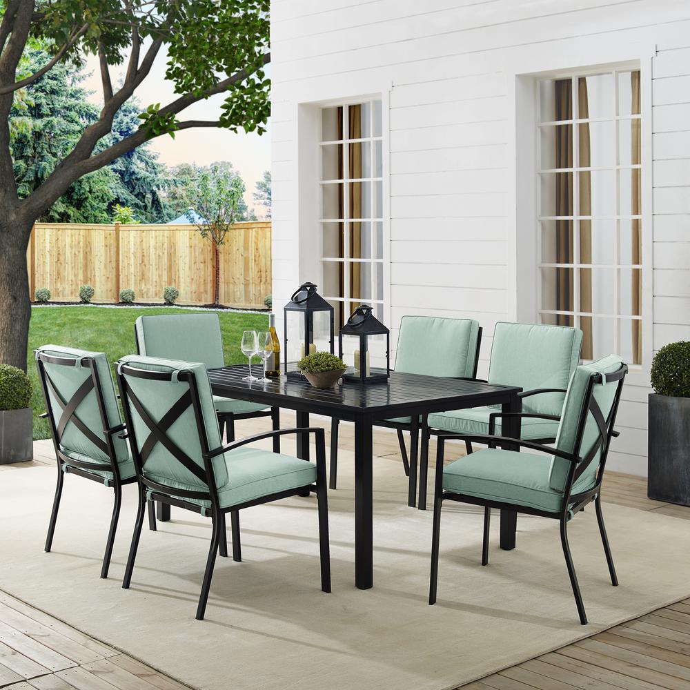Kaplan 7Pc Outdoor Dining Set - Table & 6 Chairs