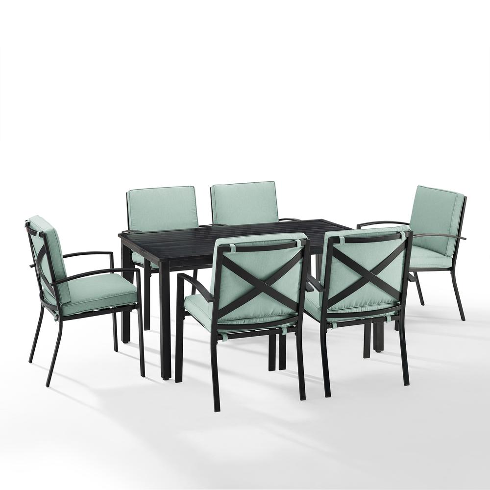 Kaplan 7Pc Outdoor Dining Set - Table & 6 Chairs