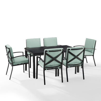 Kaplan 7Pc Outdoor Dining Set - Table & 6 Chairs