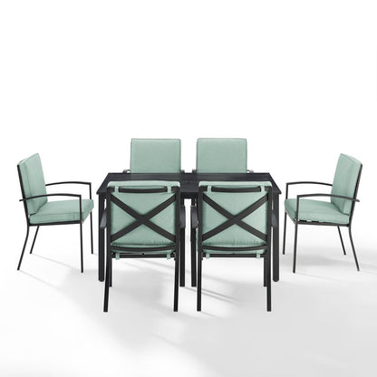 Kaplan 7Pc Outdoor Dining Set - Table & 6 Chairs