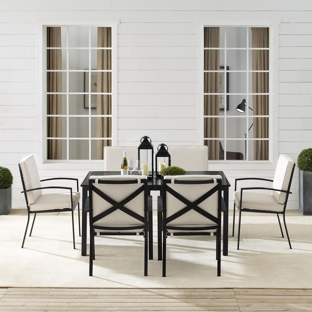 Kaplan 7Pc Outdoor Dining Set - Table & 6 Chairs