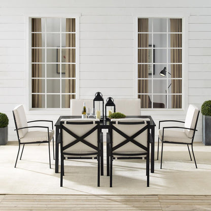 Kaplan 7Pc Outdoor Dining Set - Table & 6 Chairs