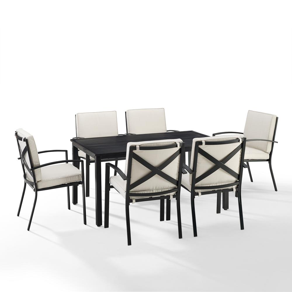 Kaplan 7Pc Outdoor Dining Set - Table & 6 Chairs