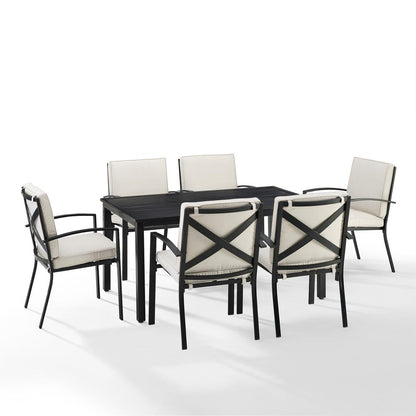Kaplan 7Pc Outdoor Dining Set - Table & 6 Chairs