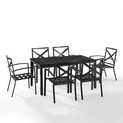 Kaplan 7Pc Outdoor Dining Set - Table & 6 Chairs