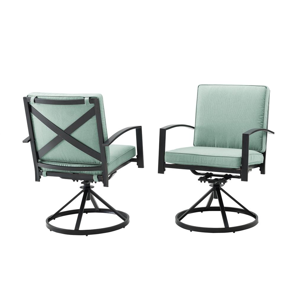 Kaplan 2Pc Swivel Outdoor Dining Chair Set - 2 Swivel Chairs