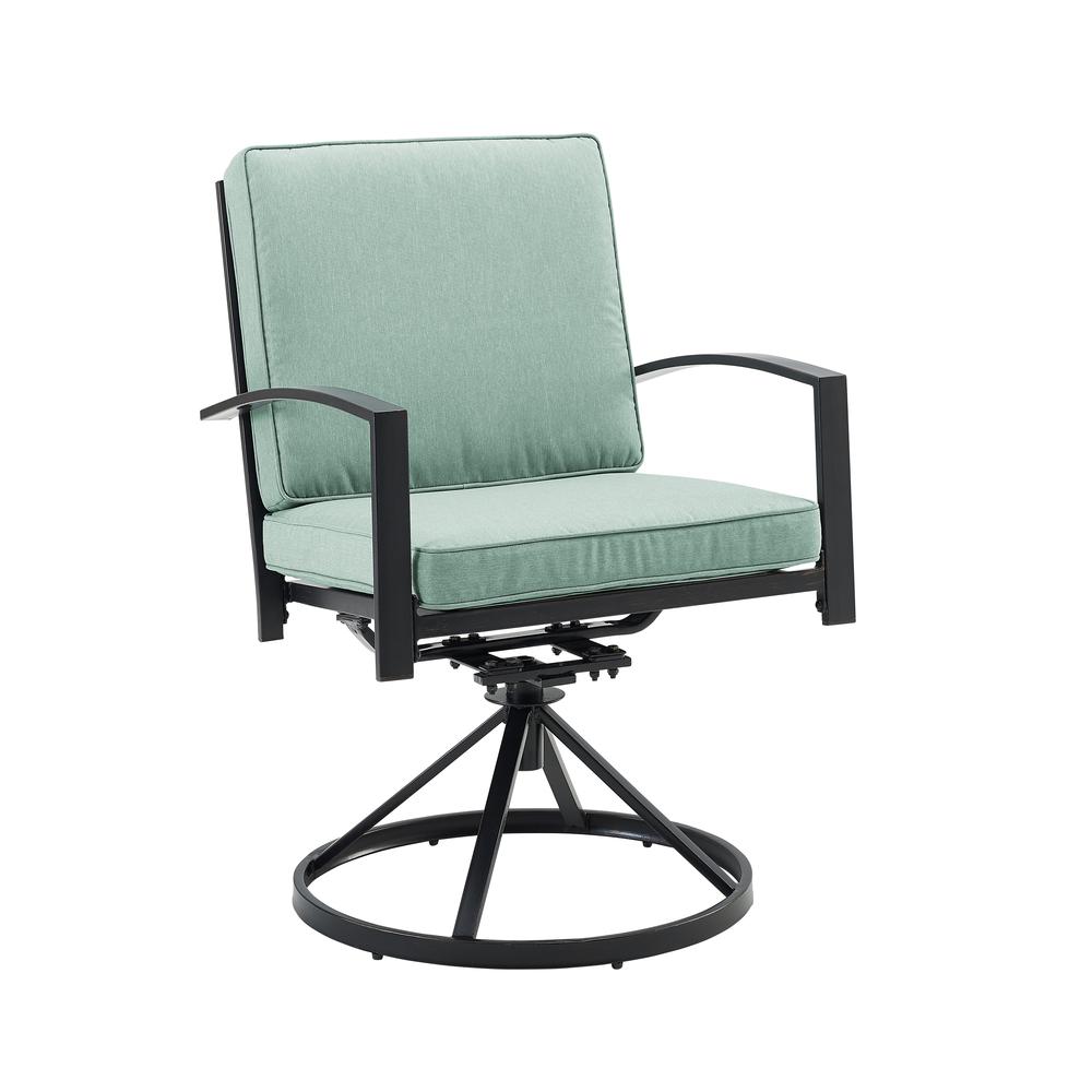 Kaplan 2Pc Swivel Outdoor Dining Chair Set - 2 Swivel Chairs