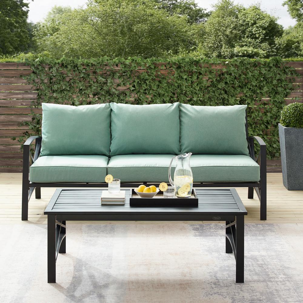 Kaplan 2Pc Outdoor Sofa Patio Furniture Set - Sofa & Coffee Table
