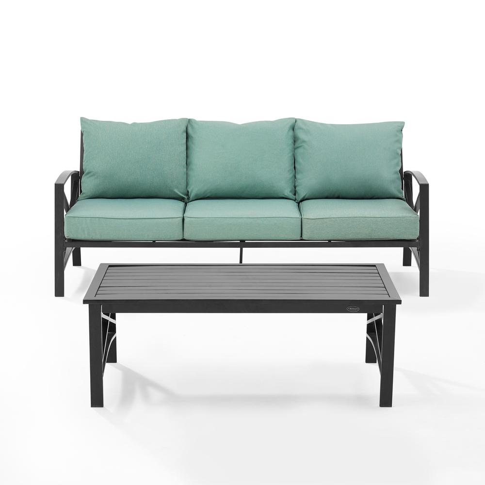 Kaplan 2Pc Outdoor Sofa Patio Furniture Set - Sofa & Coffee Table