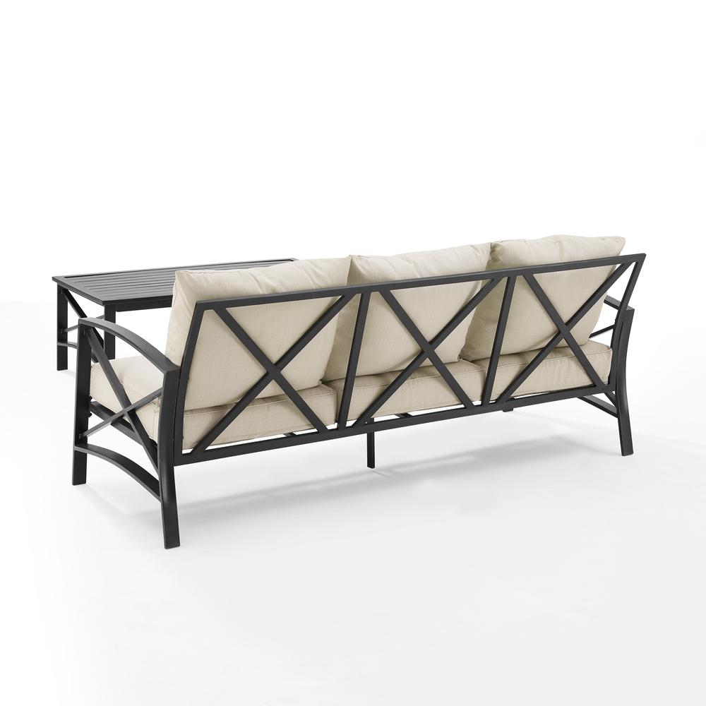 Kaplan 2Pc Outdoor Sofa Patio Furniture Set - Sofa & Coffee Table