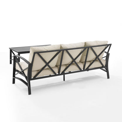 Kaplan 2Pc Outdoor Sofa Patio Furniture Set - Sofa & Coffee Table