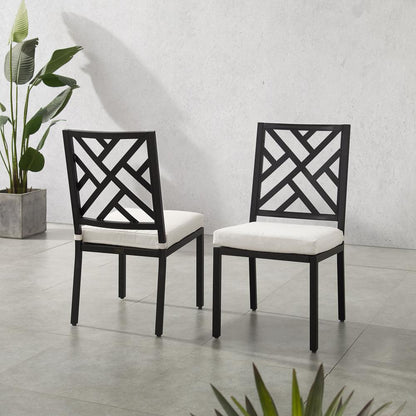 Locke 2Pc Outdoor Dining Chair Set - 2 Chairs