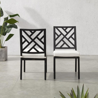 Locke 2Pc Outdoor Dining Chair Set - 2 Chairs