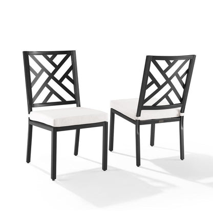 Locke 2Pc Outdoor Dining Chair Set - 2 Chairs