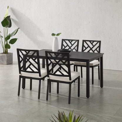 Locke 5Pc Outdoor Dining Set - Table & 4 Chairs