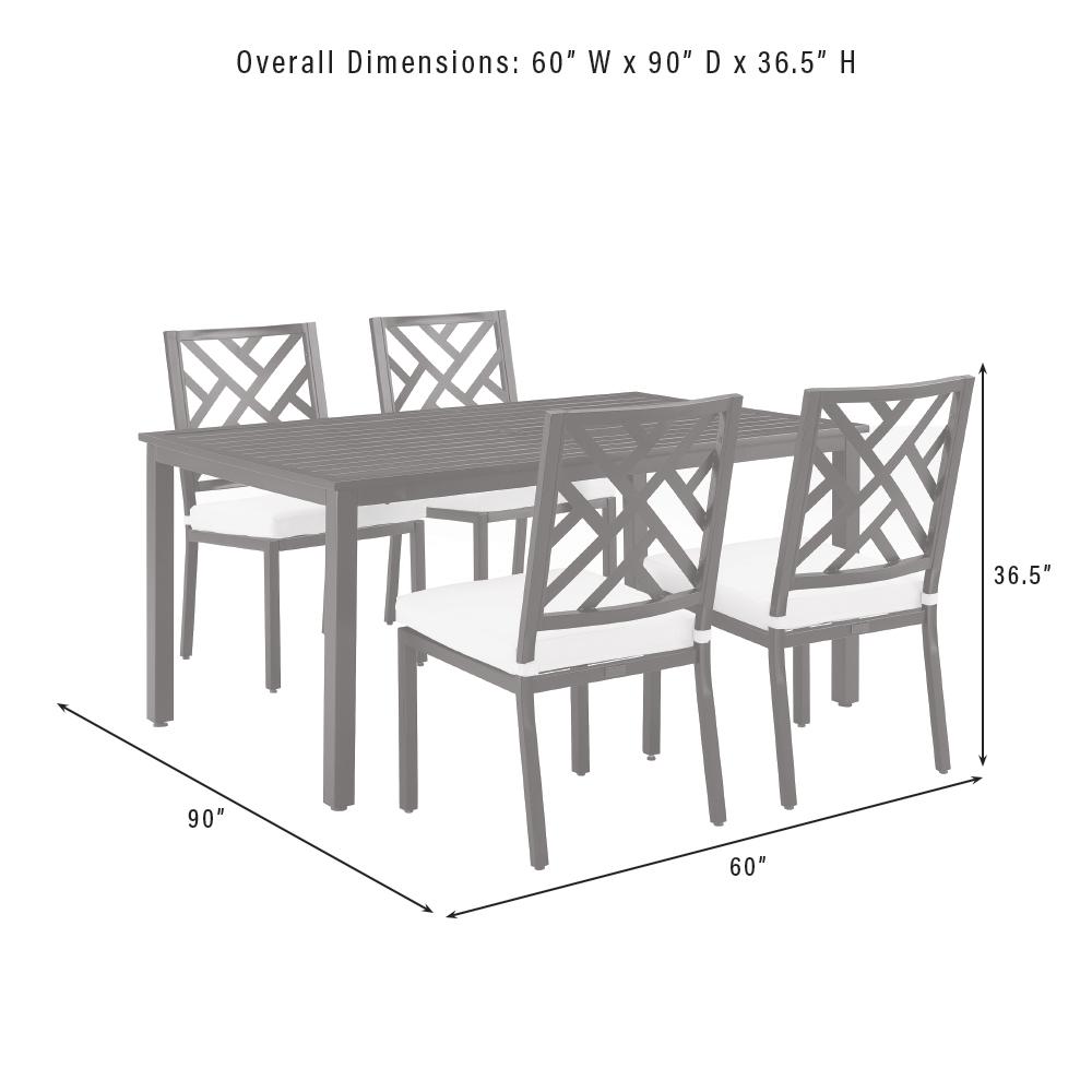 Locke 5Pc Outdoor Dining Set - Table & 4 Chairs