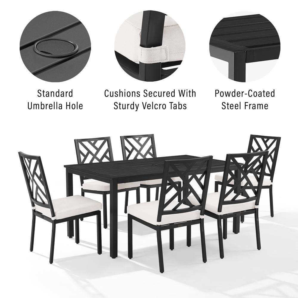 Locke 7Pc Outdoor Dining Set - Table & 6 Chairs
