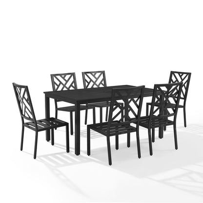 Locke 7Pc Outdoor Dining Set - Table & 6 Chairs