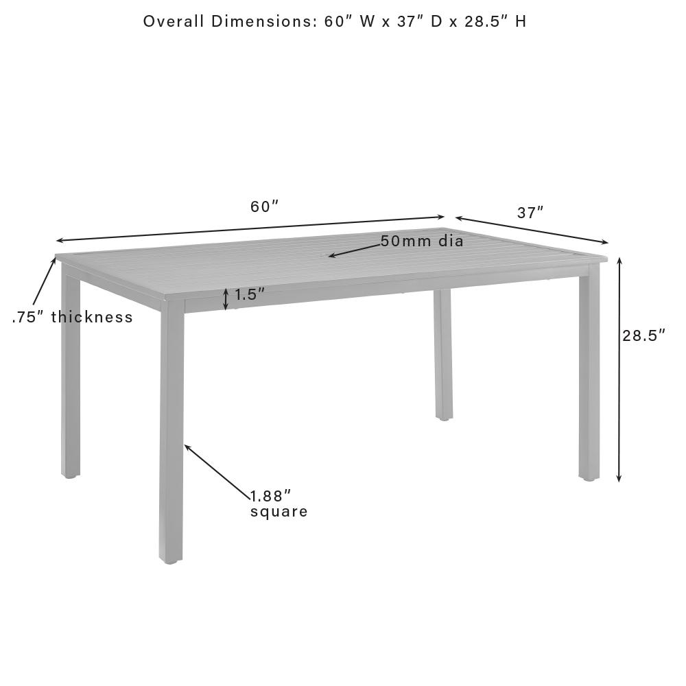 Locke 7Pc Outdoor Dining Set - Table & 6 Chairs