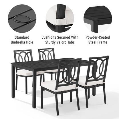 Chambers 5Pc Outdoor Dining Set - Table & 4 Chairs