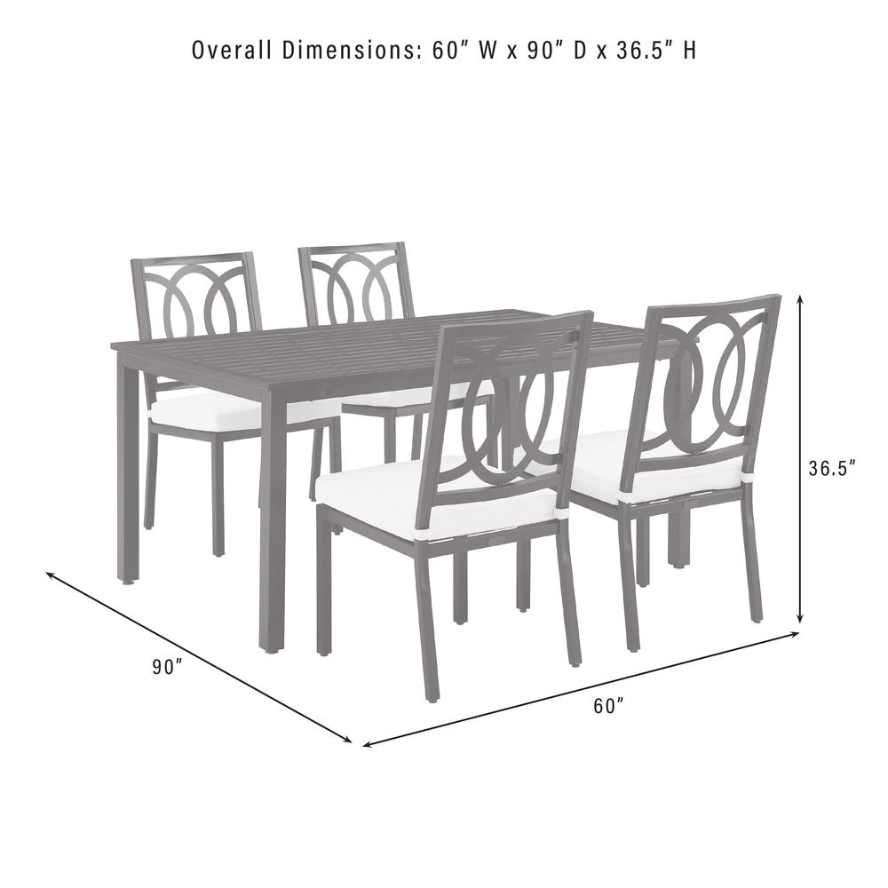 Chambers 5Pc Outdoor Dining Set - Table & 4 Chairs