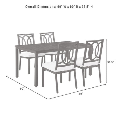 Chambers 5Pc Outdoor Dining Set - Table & 4 Chairs