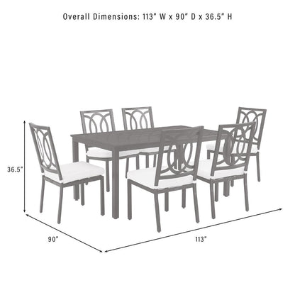 Chambers 7Pc Outdoor Dining Set - Table & 6 Chairs