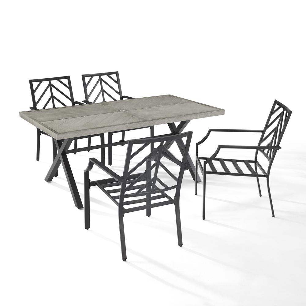 Otto 5Pc Outdoor Dining Set - Table & 4 Chairs