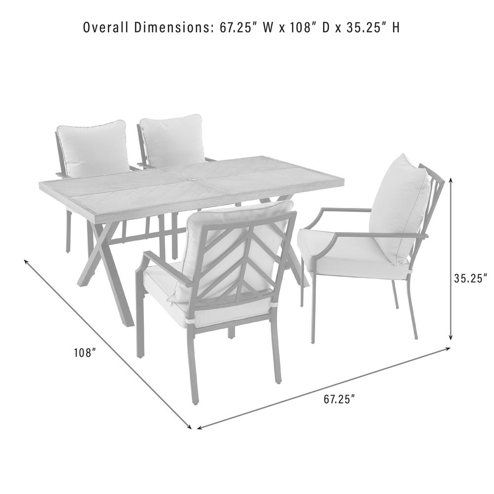 Otto 5Pc Outdoor Dining Set - Table & 4 Chairs