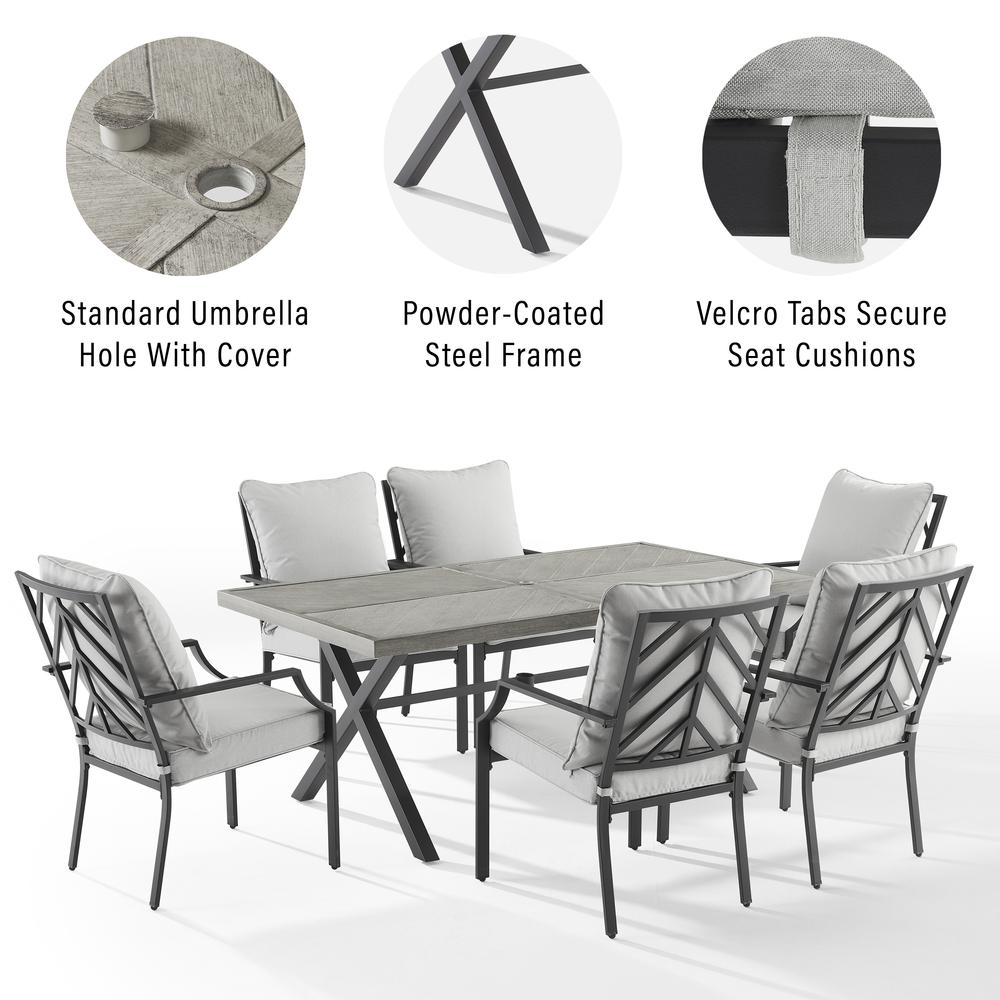 Otto 7Pc Outdoor Dining Set - Table & 6 Chairs